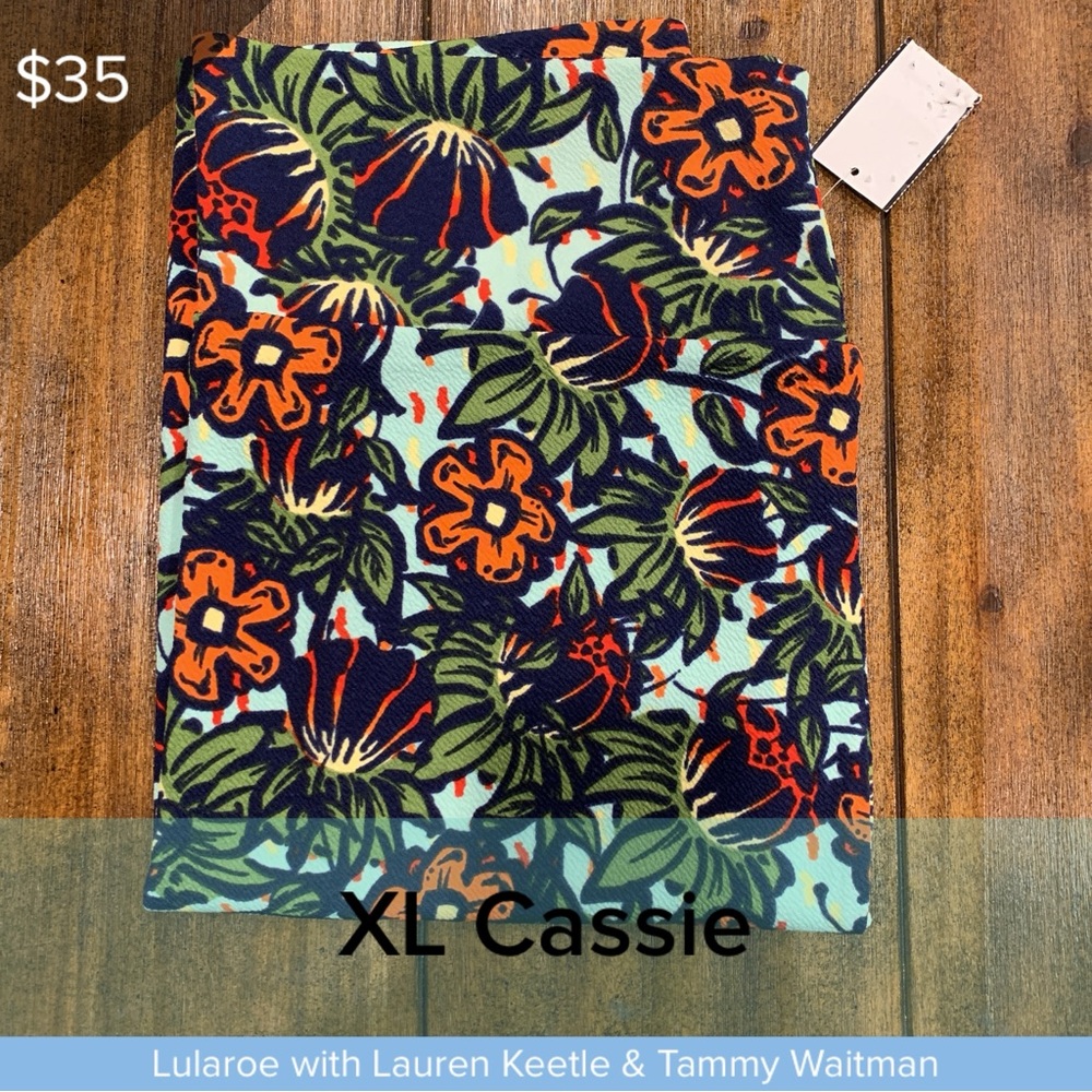LuLaRoe Pink Polka Dot Cassie Skirt